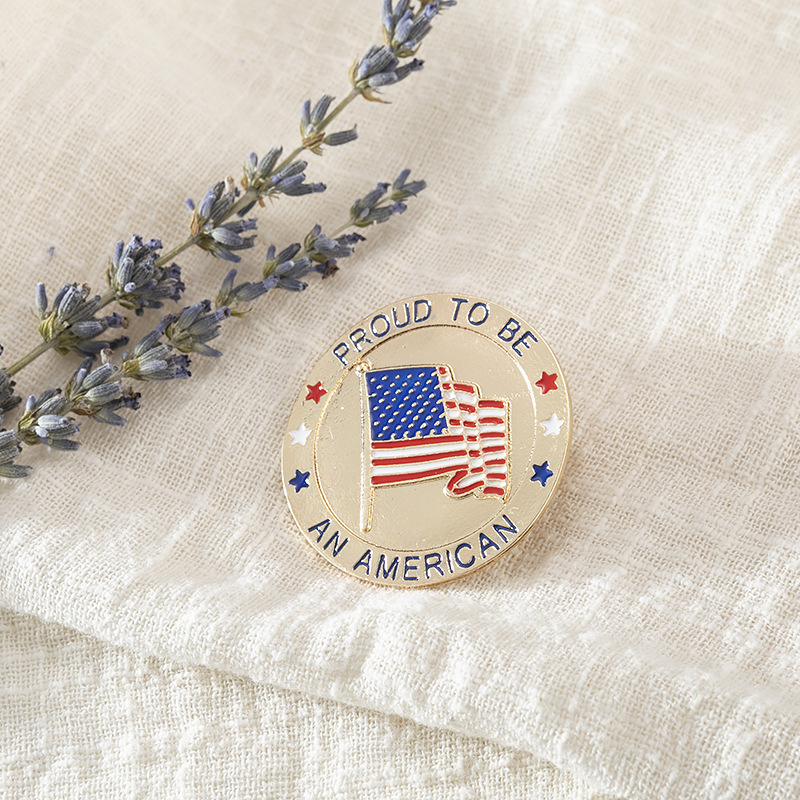 American Patriotic Republican Campaign Metal Brooch