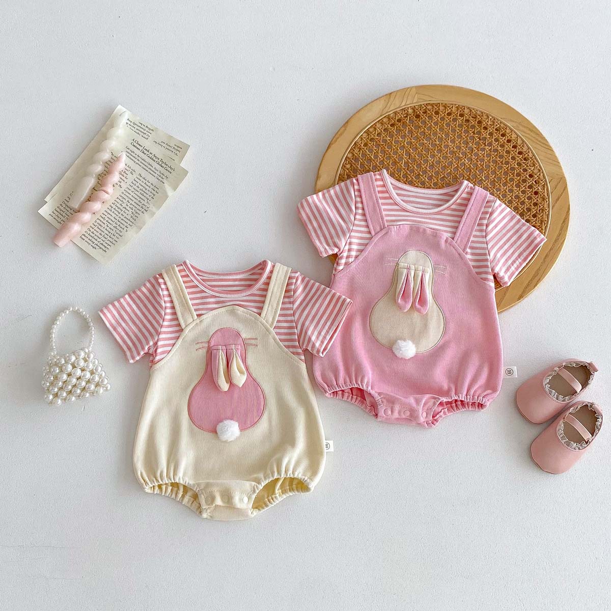 Baby Jumpsuit Fake Two Pieces Onesie