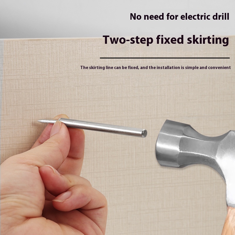 Double-headed Nail Skirting Line Screwless Two-way Edge Sealing Fixed