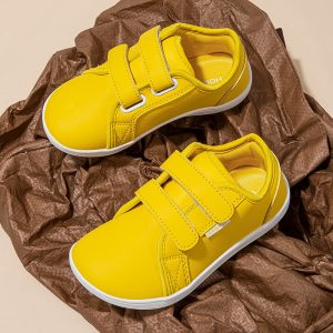 Children's Leather Boys Wide Head Loose Business Casual Shoes