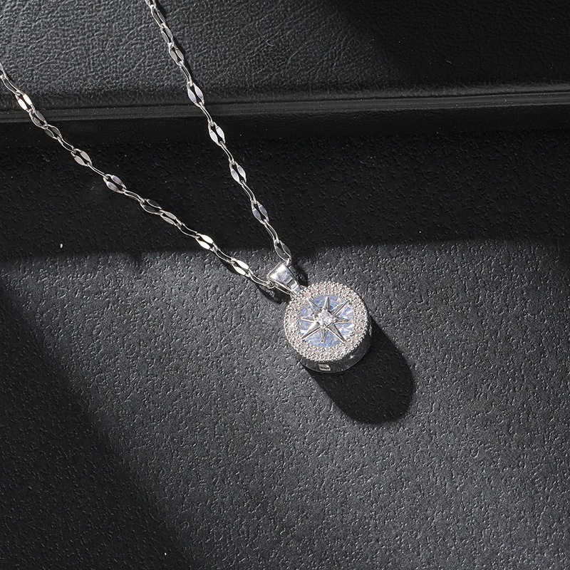 Creative Eight Awn Star Simple Necklace Special-interest Design Light Luxury All-matching