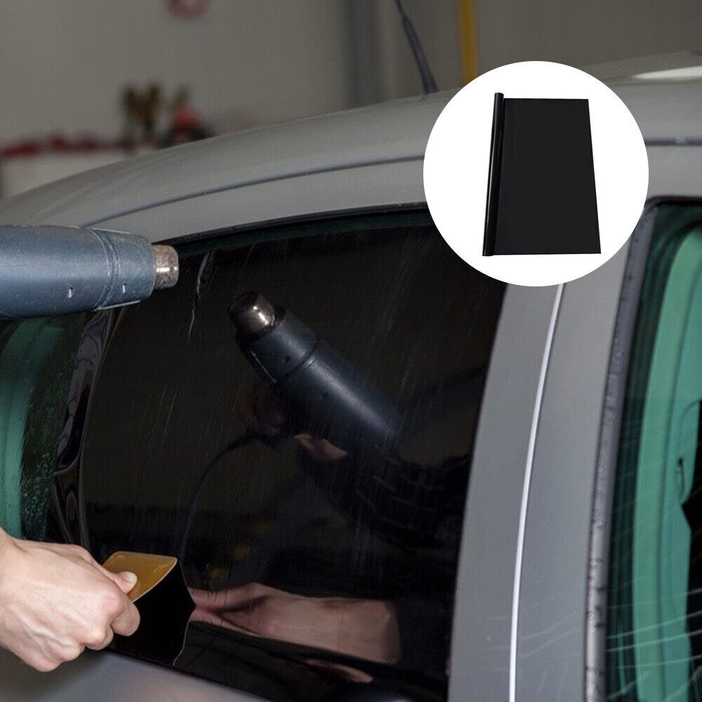 CAR WINDOW TINT FILM KIT TINTING SUPER DARK BLACK LIMO 75CM X 6M UK