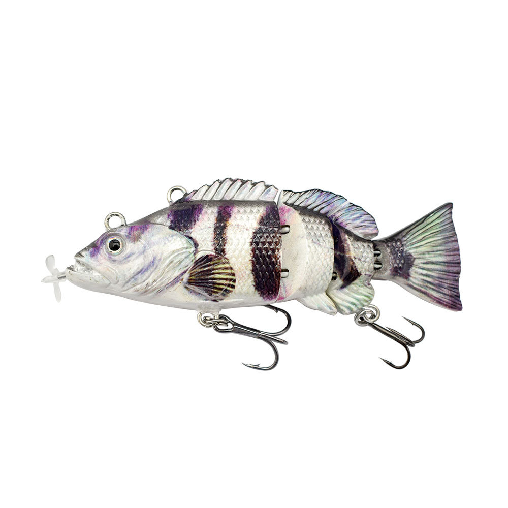 95mm LED Light Automatic Swimming Bait Propeller Multi-section