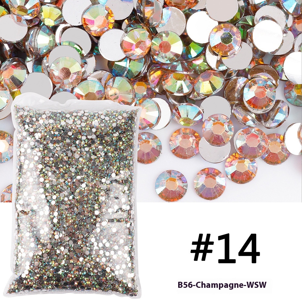 Resin Flat Magic Color Nail Rhinestone-sticking Handmade Ornament