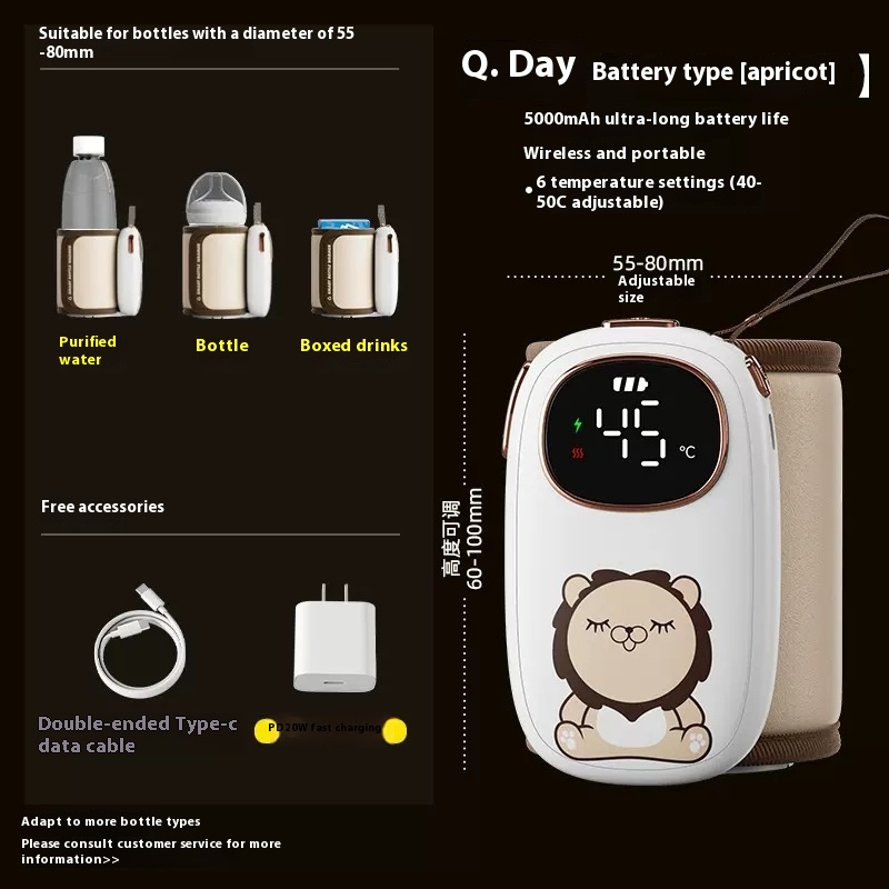 Constant Temperature Feeding Bottle Cover Warm Milk Night Milk Artifact Go Out Portable Universal Milk Modulator