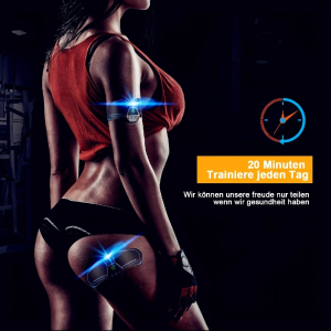 ABS Stimulator, Ab Trainer, EMS Muscle Stimulator LCD Screen Muscle Stimulator USB Rechargeable Por