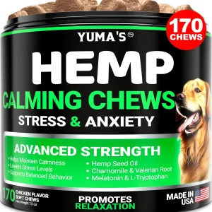 Do Not Sell On Amazon Hemp Calming Chews For Dogs Advanced Dog Calming Treats 170 Chews Anxiety Relief Separation Aid Barking Stress Relief Thunderstorms Melatonin Hemp Oil