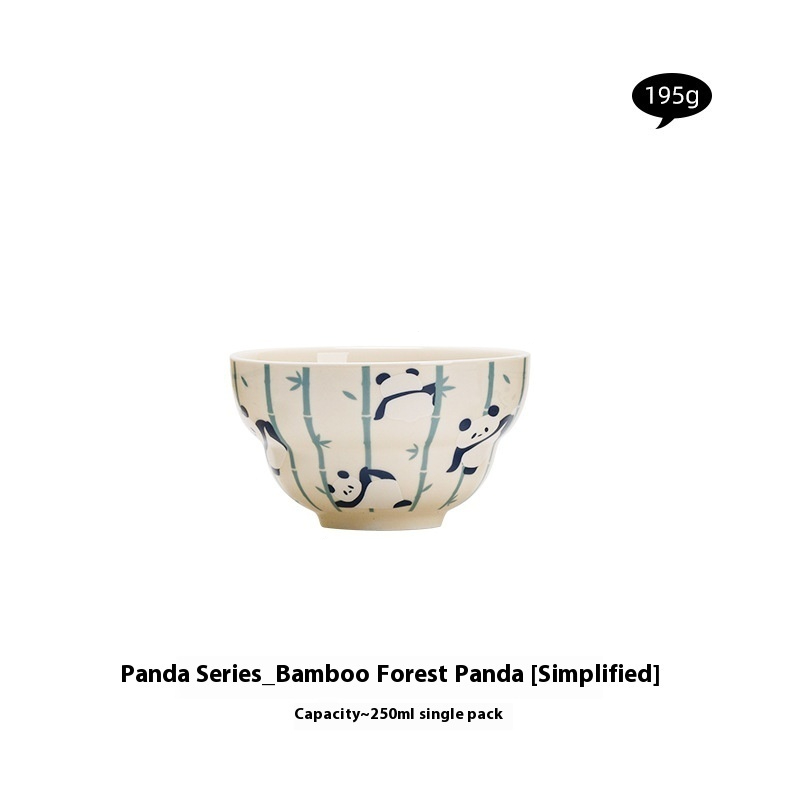 Creative Cartoon Household Panda Ceramic Bowl