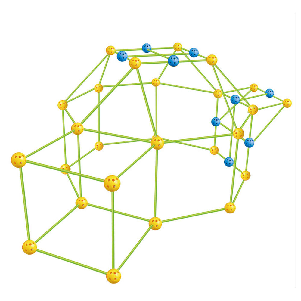 265Pcs DIY Build Your Own Den Set Children Present Tent Kids Funny Boy Girl Toys