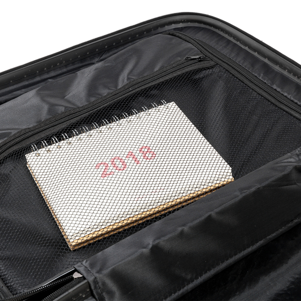 3-in-1 ABS Trolley Case 20 Inches-24 Inches-28 Inches Black