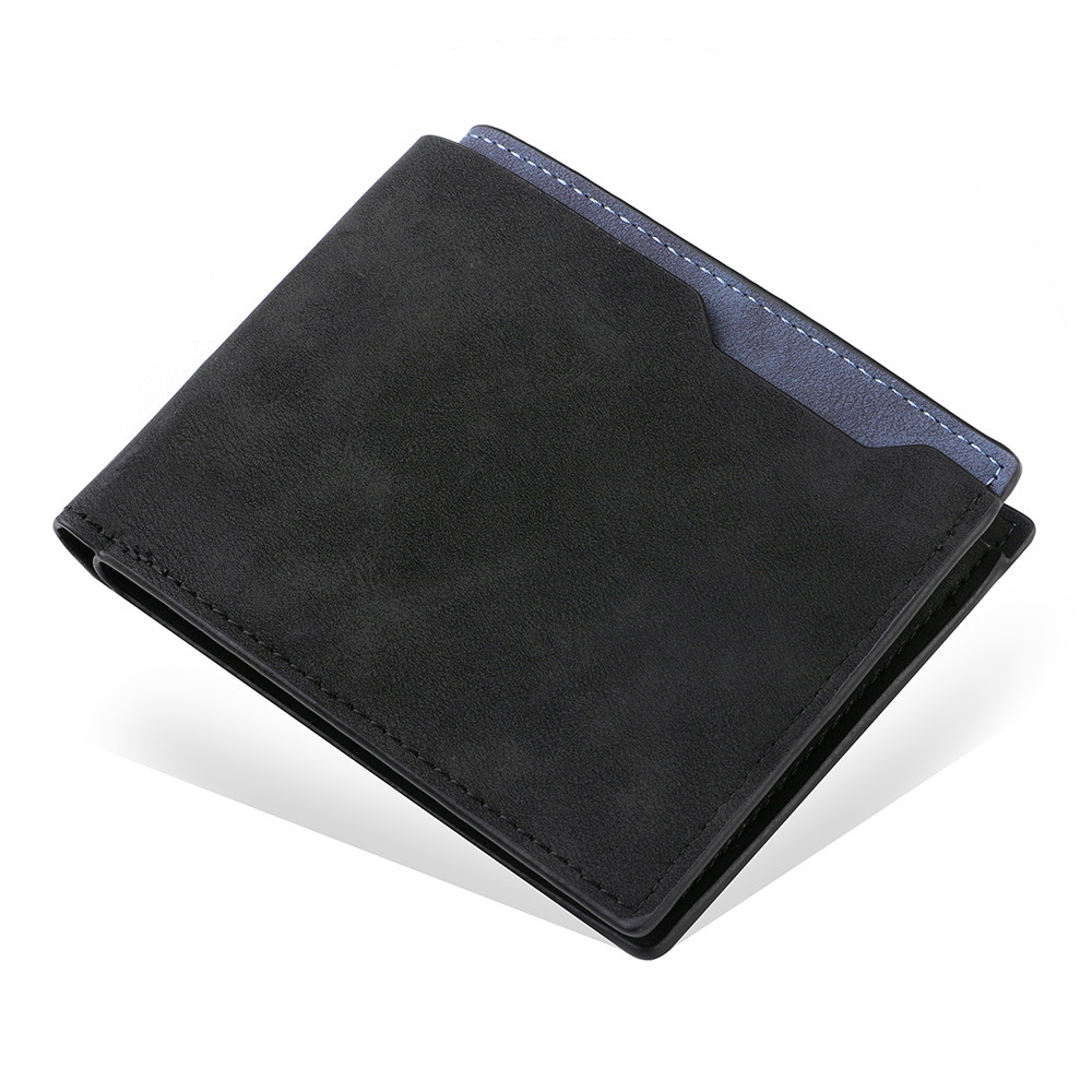 Two Fold Frosted Wallet Simple Multi-card-slot