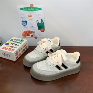 New Trend Canvas Thick-soled All-matching Sneakers For Women