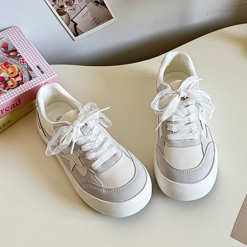 Spring New With Skirt Original Niche All-matching Star Shoes