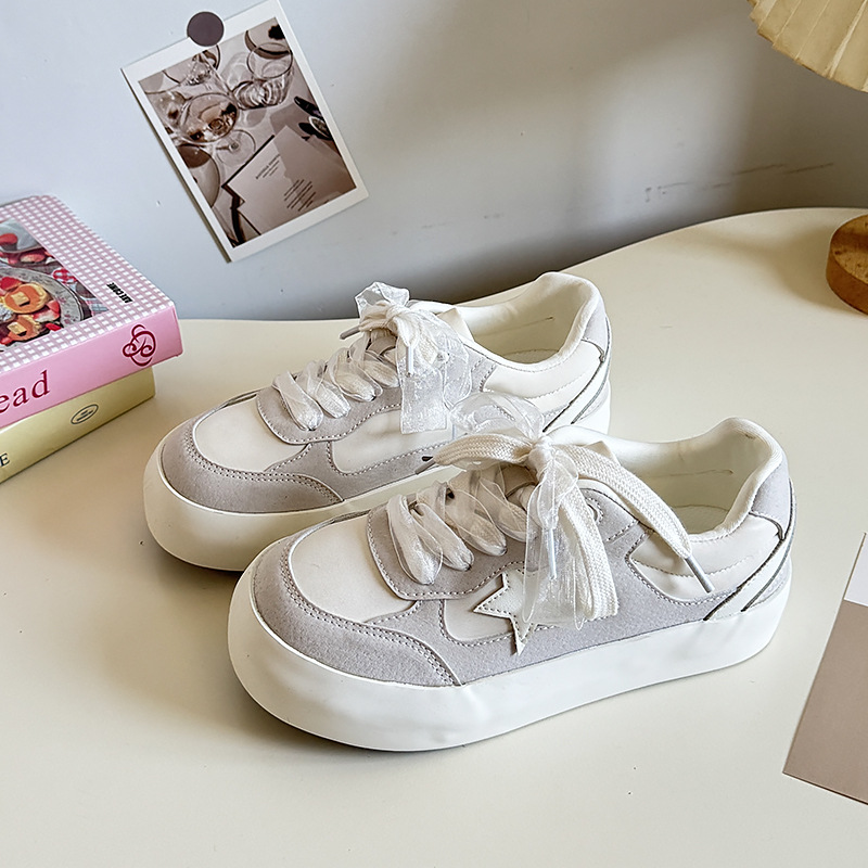 Spring New With Skirt Original Niche All-matching Star Shoes