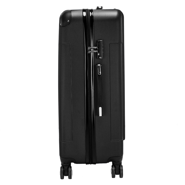 3-in-1 ABS Trolley Case 20 Inches-24 Inches-28 Inches Black