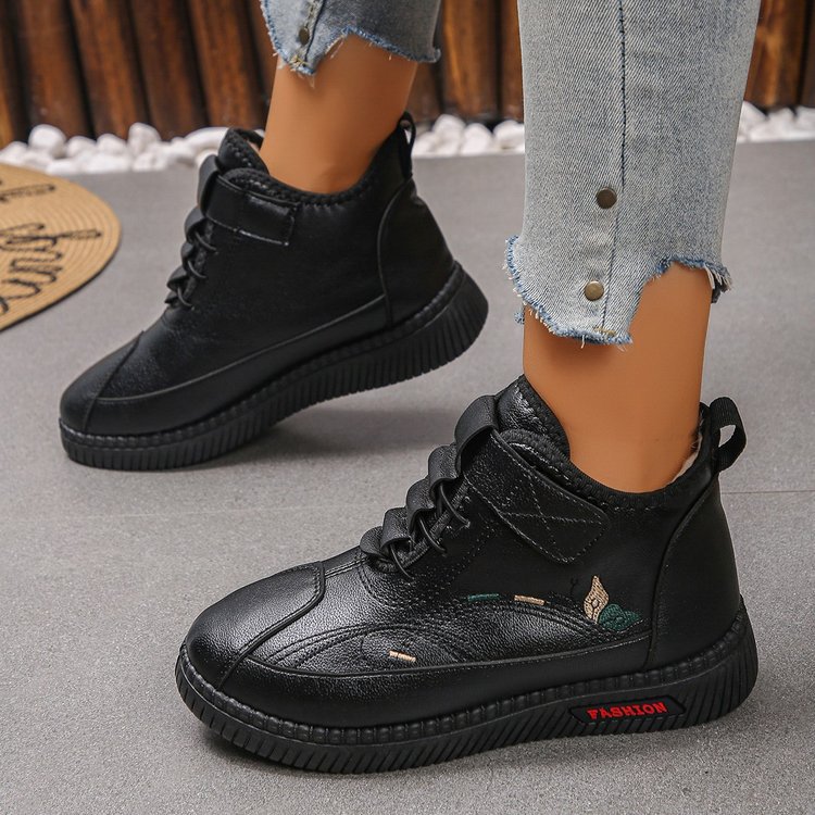 Female Non-slip Comfortable Velvet Warm Cotton Shoes