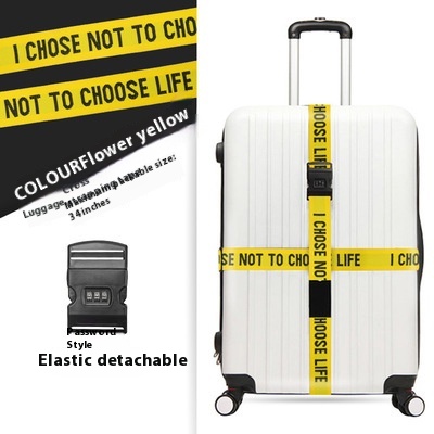 Password Lock Safety Belt Suitcase Band Trolley Case Packing Belt