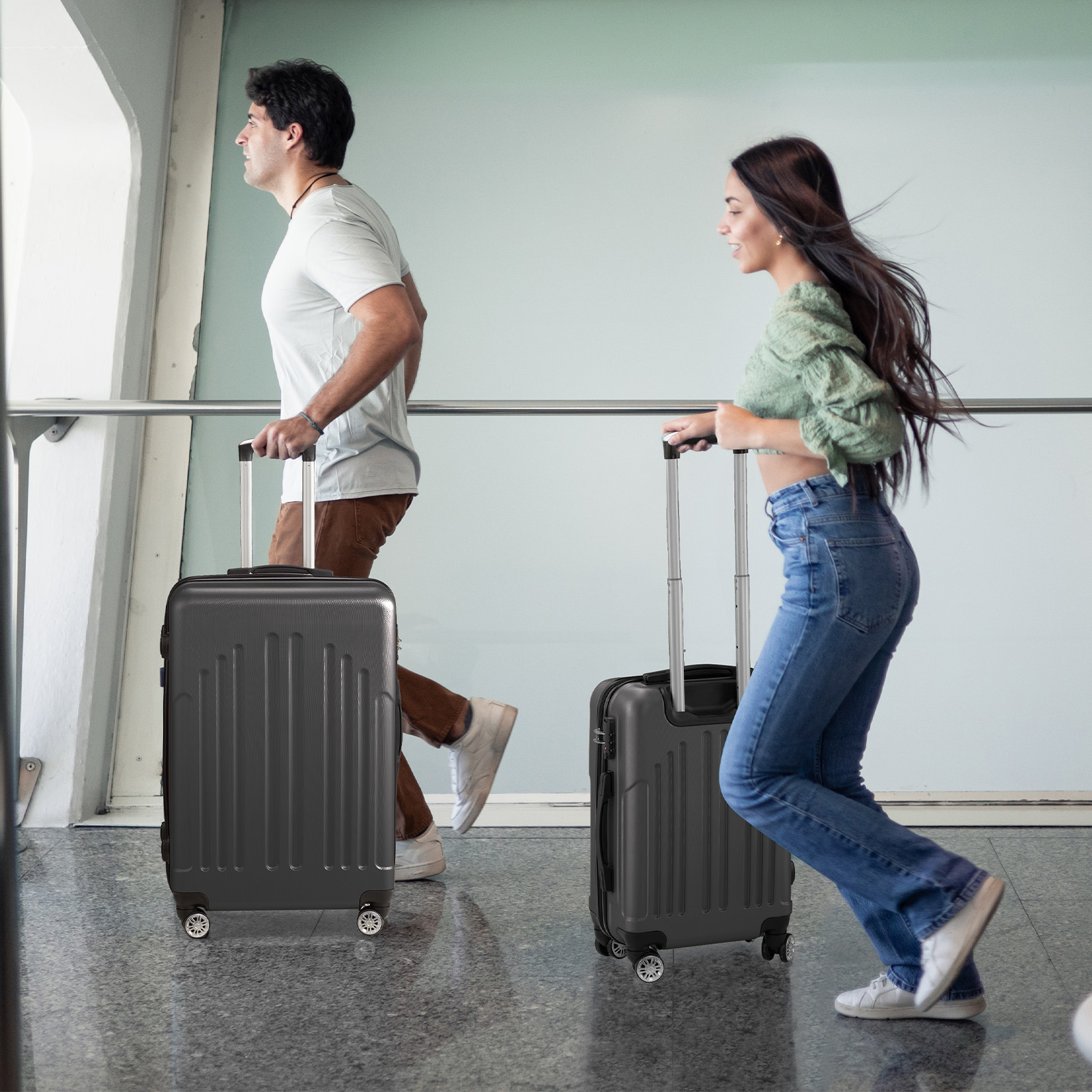 Three In One ABS PC Suitcase 20in 24in 28in Suitcase