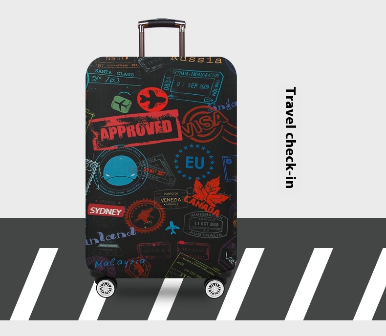 Thickening And Wear-resistant Elastic Trunk Cover Luggage Protective Trolley Travel Leather Dust Cover