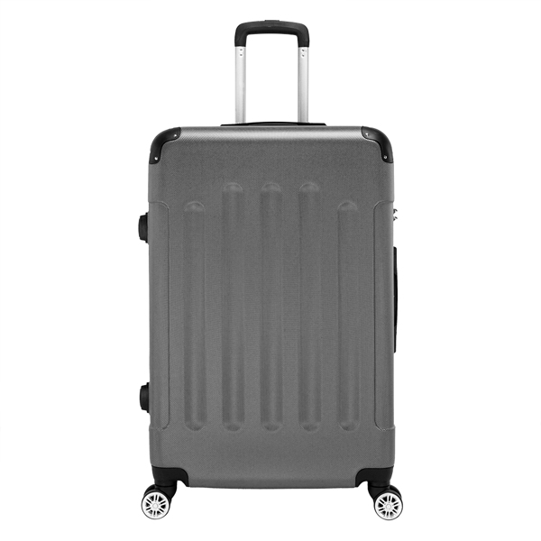 3-in-1 ABS Trolley Case 20 Inches, 24 Inches, 28 Inches Dark Gray