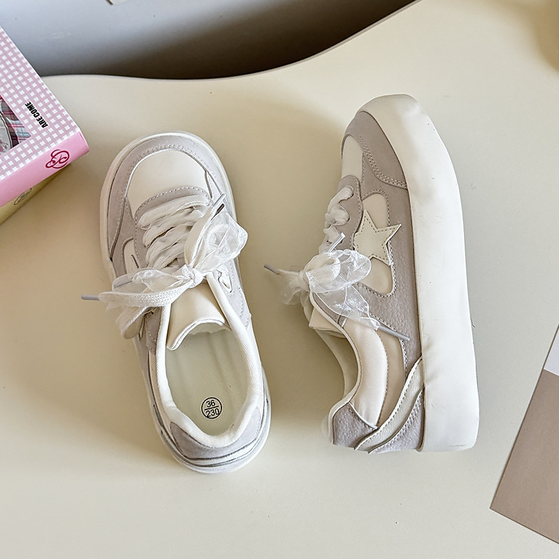 Spring New With Skirt Original Niche All-matching Star Shoes