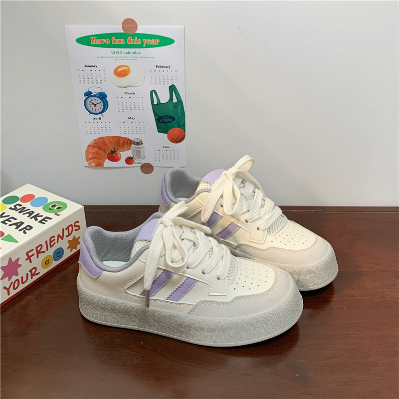 New Trend Canvas Thick-soled All-matching Sneakers For Women