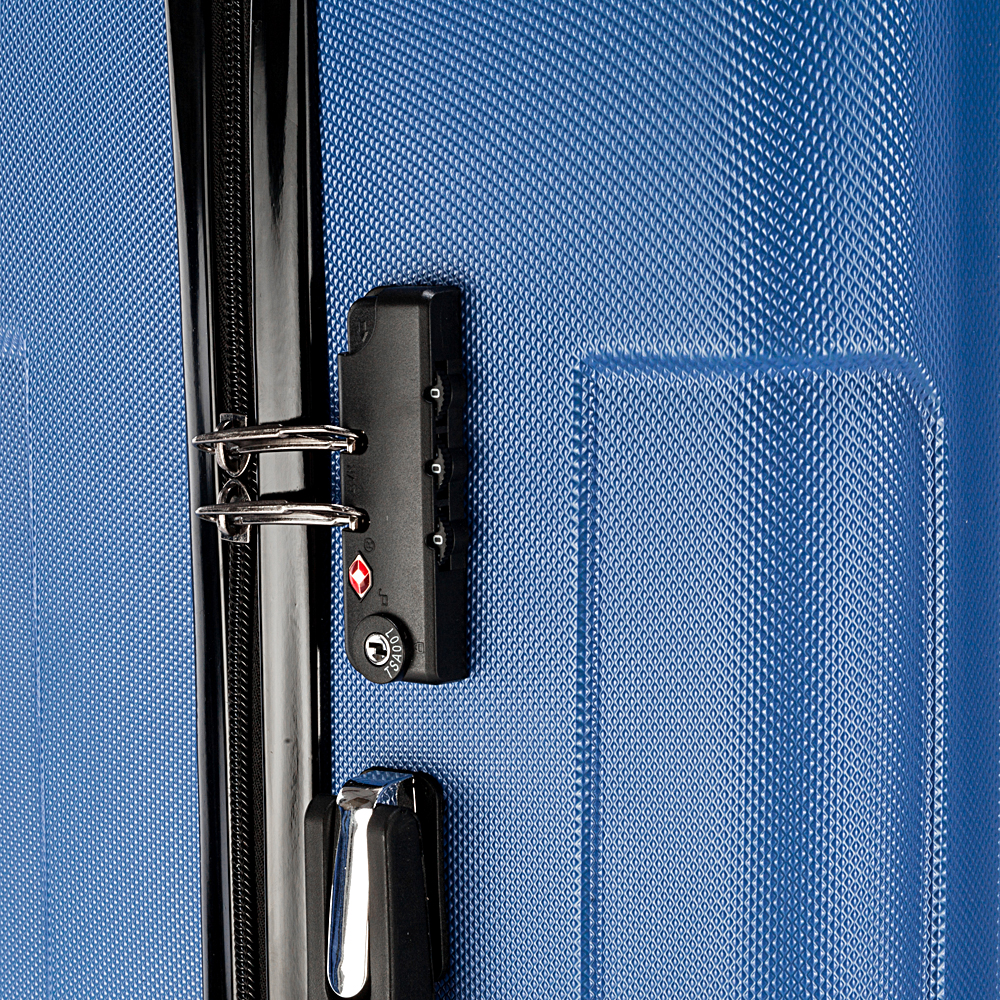 Three In One ABS Suitcase 20 Inches 24 Inches 28 Inches Blue