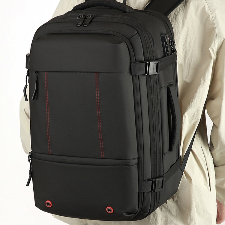 Men's Belt Password Lock Business Backpack Scalable Backpack