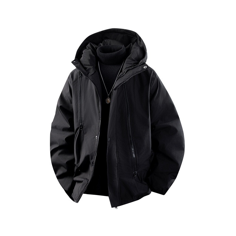 New Thick Cotton Coat Men's Windproof