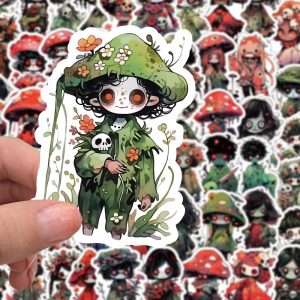 Little Zombie Stickers Horror Scarecrow Phone Case Decorative Waterproof Thriller