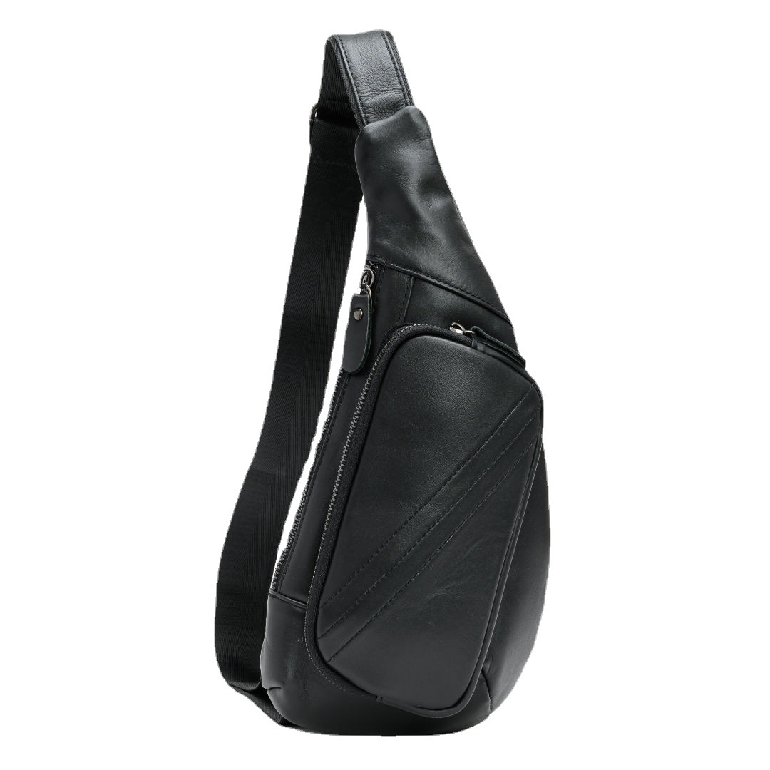 Casual Cowhide Crossbody Genuine Leather Chest Bag For Men