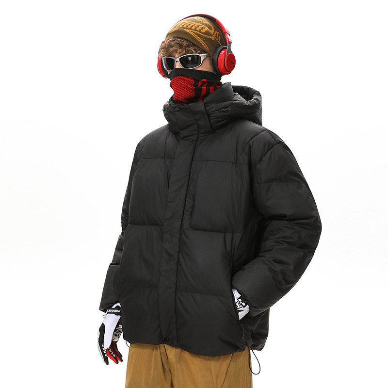 Dopamine Outdoor Three-proof Multi-pocket Hooded Couple Cotton Clothes Coat